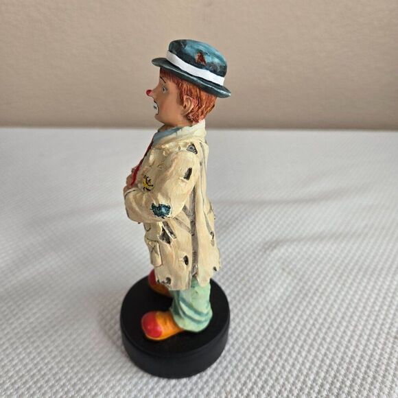 Vintage Ron Lee Clown Sculpture figurine Musical 7" It's A Small World - Picture 3 of 7